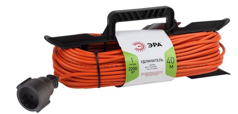 удлинитель-шнур на рамке 1х40м без заземл. 10а ip20 ufx-1-2х1.0-40m пвс 2х1 эра б0046824 от BTSprom.by