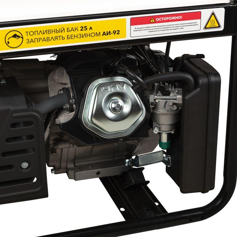  Генератор бензиновый KR8000 8кВт 230В 25л ручной старт KRANZ KR-16-1137 фото в каталоге от BTSprom.by