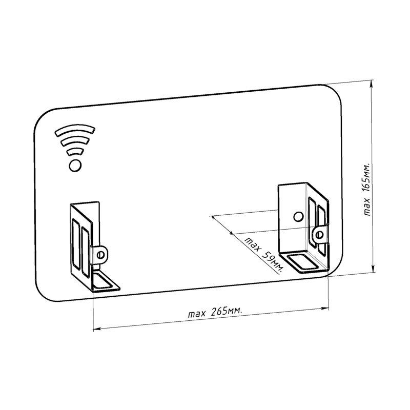  Держатель для хранения роутера с регулировкой размеров настенный бел. Rexant 38-0714 фото в каталоге от BTSprom.by