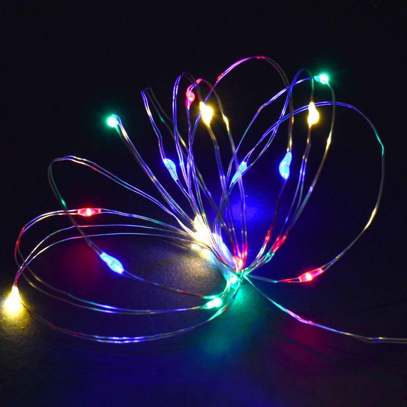 гирлянда "роса" 2м 20led rgby ip20 провод прозр. шнур 0.3м 2aa iek lgdb500-3-020-02-t-b-20 от BTSprom.by