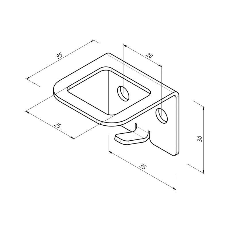  Держатель для обувных ложек и зонтов настенный бел. Rexant 38-0692 фото в каталоге от BTSprom.by