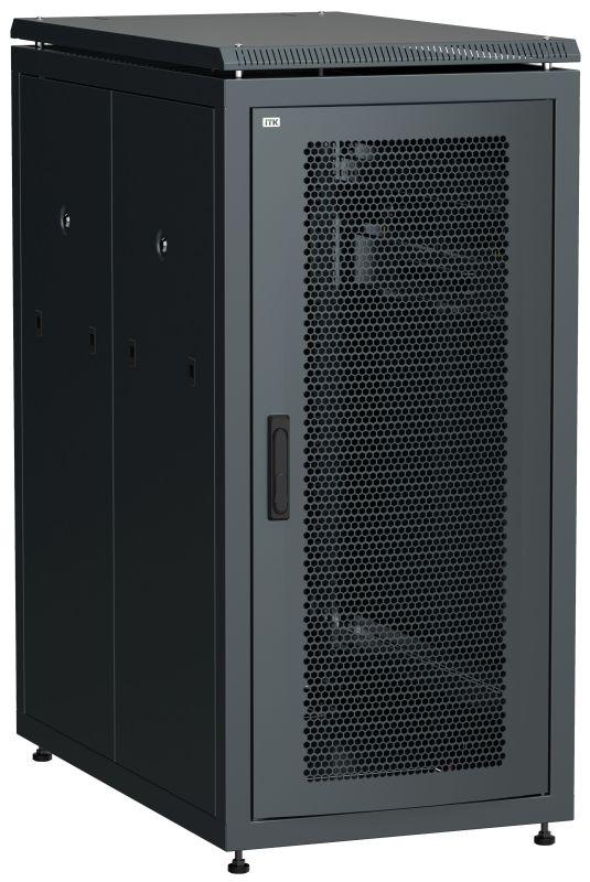 шкаф сетевой linea n 19дюйм 24u 600х1000мм перфорир. двери черн. itk ln05-24u61-pp от BTSprom.by