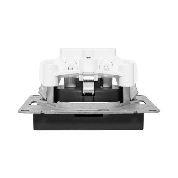  Розетка СП Эпика 16А с заземл. без защ. шторок механизм черн. EKF UP1-SOB-110 фото в каталоге от BTSprom.by