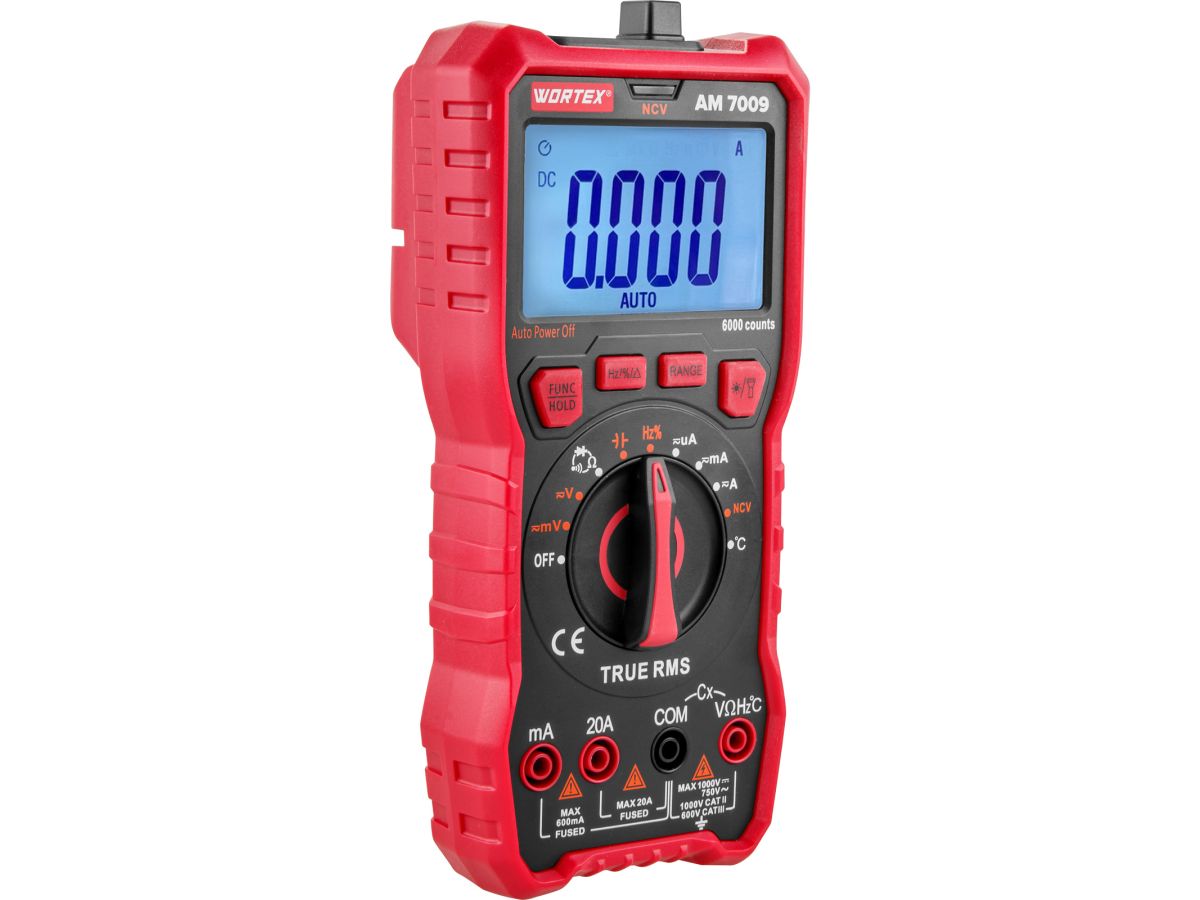  Мультиметр цифровой WORTEX AM 7009 1323831 фото в каталоге от BTSprom.by