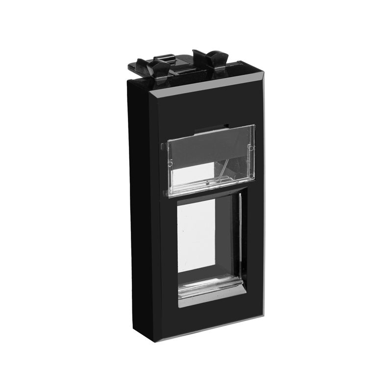  Адаптер 1мод. для Keystone Avanti "Черный квадрат" DKC 4402201 фото в каталоге от BTSprom.by