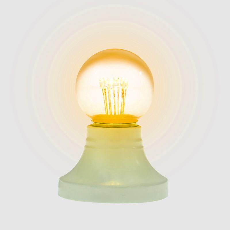 Лампа светодиодная 1Вт шар d45 6LED прозрачная желт. E27 эффект лампы накаливания Neon-Night 405-121 фото в каталоге от BTSprom.by
