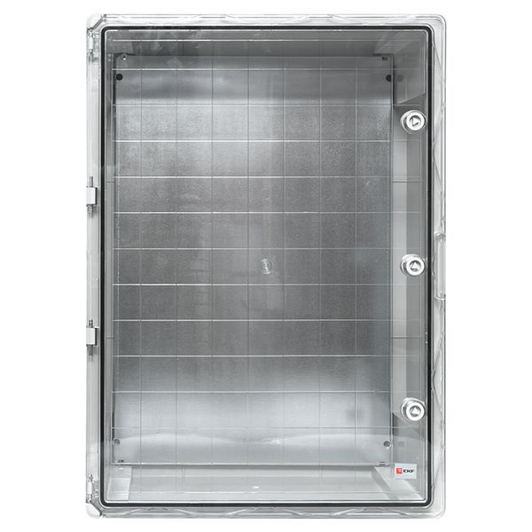  Бокс пластиковый с монтажной платой 700х500х250 IP65 прозр. дверь PROxima EKF PBT65MP009 фото в каталоге от BTSprom.by