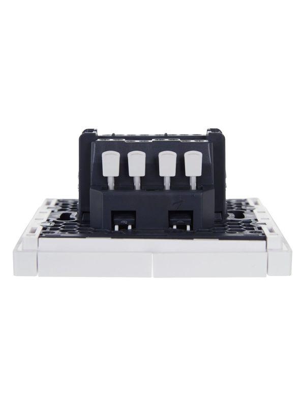  Выключатель проходной 2-кл. СП FORTE&PIANO 10А FP208 с индикацией бел. IEK FP-V22-1-10-1-K01 фото в каталоге от BTSprom.by