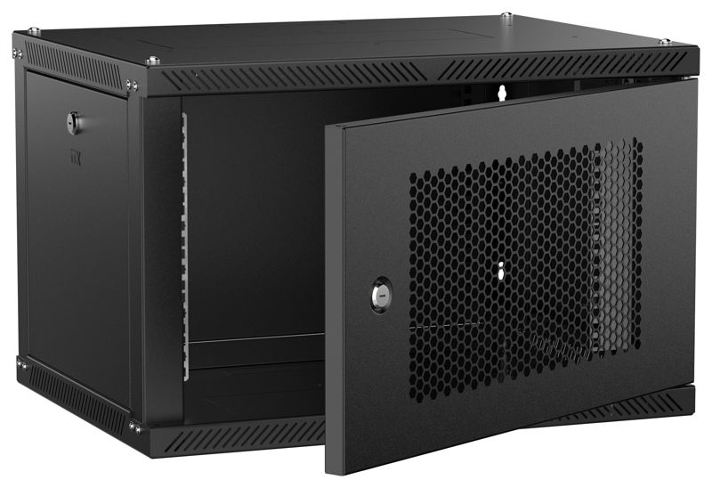 шкаф linea w 2.0 6u 600х450мм дверь перфорир. черн. itk lwr5-06u64-pf-2 от BTSprom.by