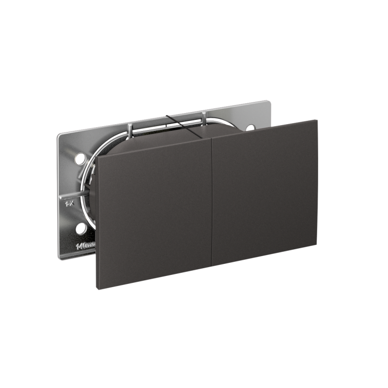 розетка двойная atlasdesign с заземл. со штор.со сдвиж. крышк 16а в сборе базальт se atn001428 от BTSprom.by