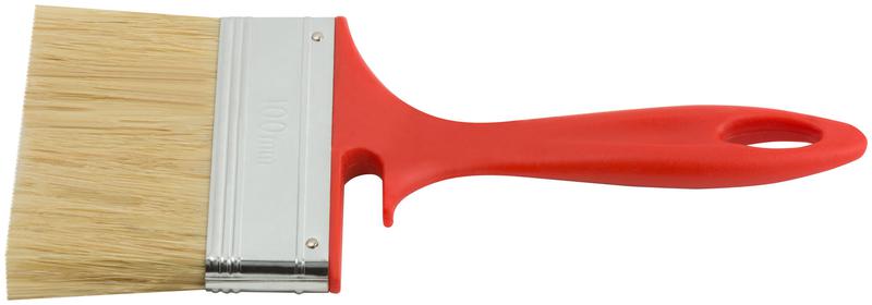  Кисть флейцевая "Крафт" 100мм натур. свет. щетина пластик. ручка с выемкой КУРС 00845 фото в каталоге от BTSprom.by