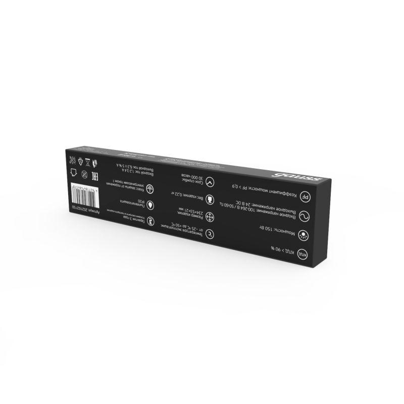  Блок питания для светодиодной ленты Black 150Вт 24В IP20 (драйвер) GAUSS 202102150 фото в каталоге от BTSprom.by