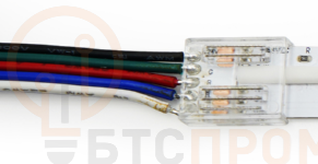 Разъем 5PIN с проводом для LED ленты COB RGBW 12мм лента - источник питания (1шт) VARTON V4-R0-00.COB-RGBW.0002 фото в каталоге от BTSprom.by  Разъем 5PIN с проводом для LED ленты COB RGBW 12мм лента - источник питания (1шт) VARTON V4-R0-00.COB-RGBW.0002 фото в каталоге от BTSprom.by