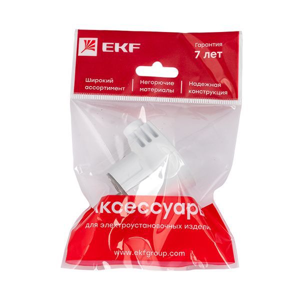  Вилка угловая 16А 250В усиленная с заземл. бел. PROxima EKF AVY16-10-r фото в каталоге от BTSprom.by