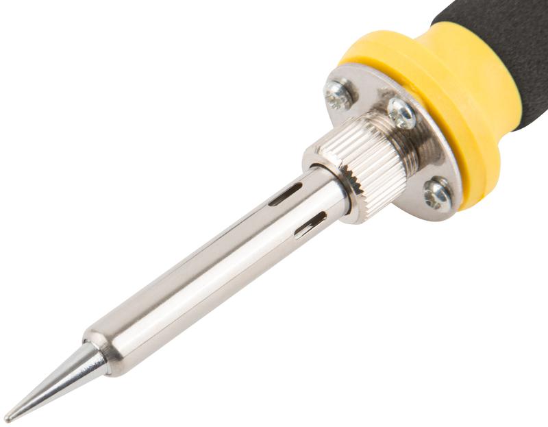  Паяльник 220В керамический нагревательный элемент пластиковая ручка конусное медное жало 50Вт FIT 60493 фото в каталоге от BTSprom.by