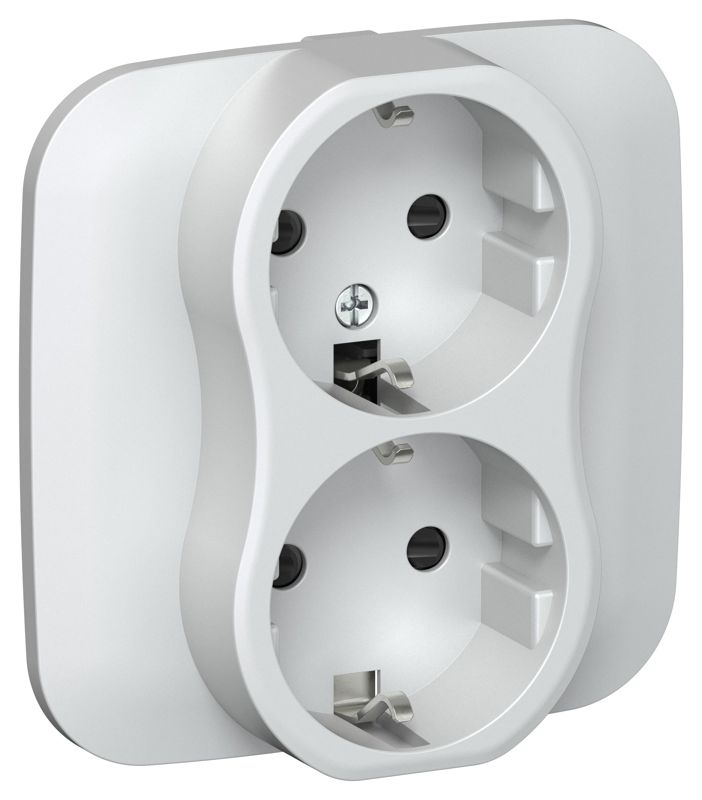 розетка 2-м сп flite рсш12-0-а-флж 16а с заземл. с защ. шторками в сборе механизм жемчуж. iek fi-r24a-16-k36 от BTSprom.by