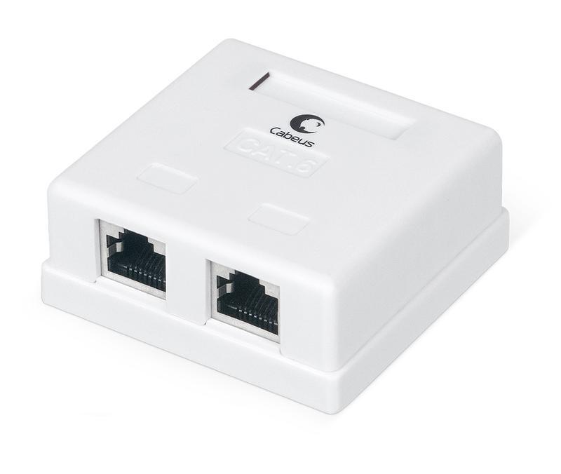 розетка компьютерная 2-м оп ws-8p8c-cat.6-sh-2 rj45 (8p8c) кат.6 экранир. dual idc cabeus 7989c от BTSprom.by
