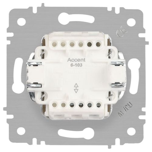  Переключатель 1-кл. СП Accent 6-103-09 10А IP20 250В AL/CU титан Intro Б0063451 фото в каталоге от BTSprom.by