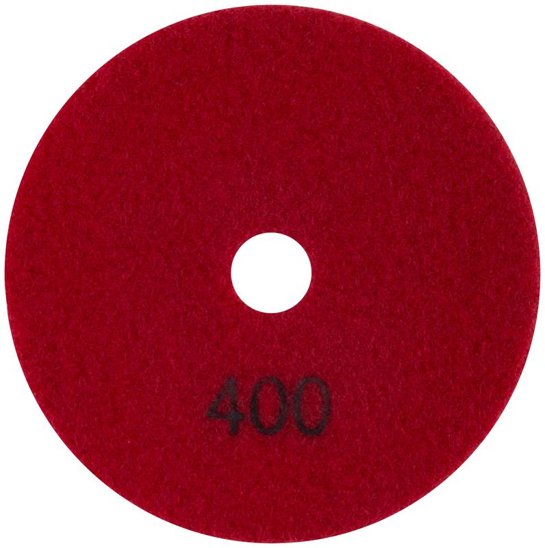  Круг шлифовальный алмазный гибкий АГШК (липучка) влажное шлифование 100мм Р 400 FIT 39844 фото в каталоге от BTSprom.by