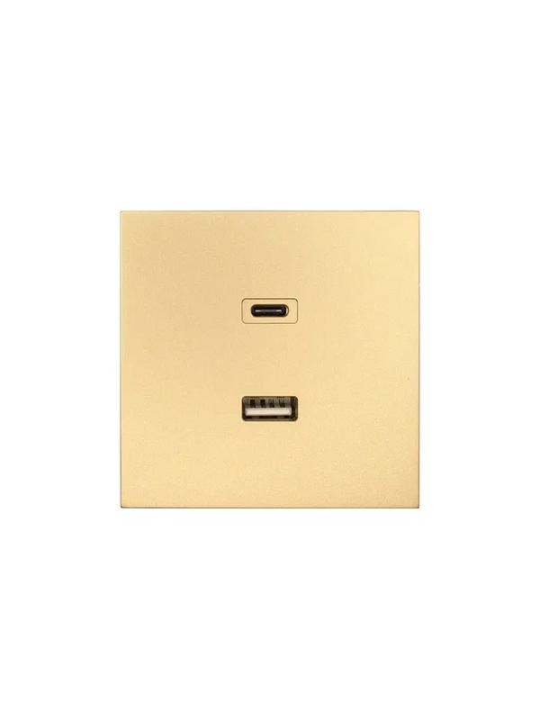 розетка type-c+ usb разъем сп zima ip20 зол. lezard 704-3688-192tc от BTSprom.by