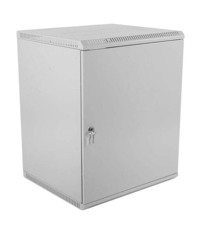 шкаф коммутационный шрн-э-12.500.1 12u 600х520мм передн. двер. стальн. лист несъемн. боков. панел. сер. цмо 1132020 от BTSprom.by