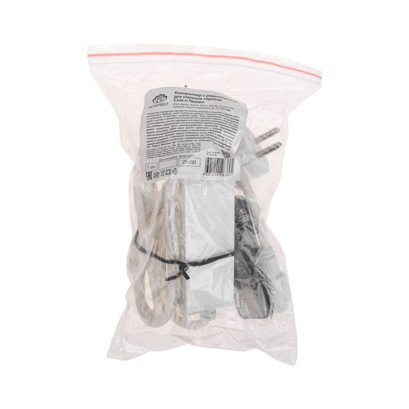  Контроллер с радиопультом для уличных гирлянд Сеть и Твинкл бел. Neon-Night 217-203 фото в каталоге от BTSprom.by