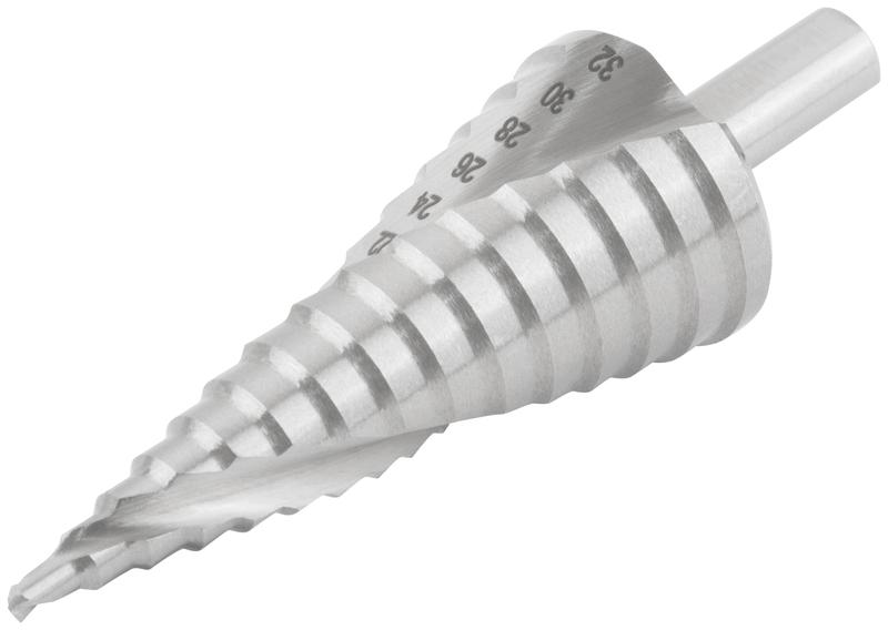  Сверло по металлу ступенчатое 4-32мм 15 ступеней спиральный профиль HSS КУРС 36367 фото в каталоге от BTSprom.by