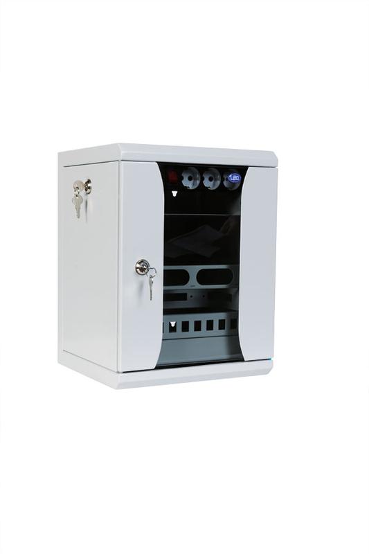 шкаф коммутационный шрн-8.255-10 8u 320х305мм передн. двер. стеклян. сер. цмо 1134916 от BTSprom.by