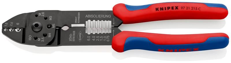 пресс-клещи для резки и зачистки кабеля 3 гнезда knipex kn-9721215c от BTSprom.by