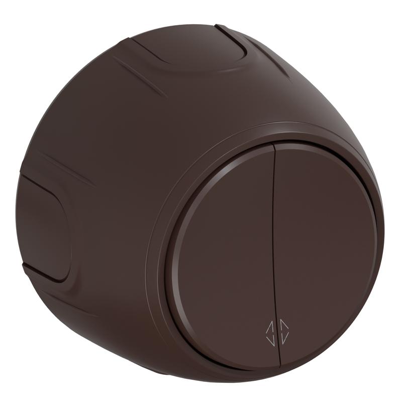 переключатель 2-м rotondo корич. onekeyelectro 7700958 от BTSprom.by