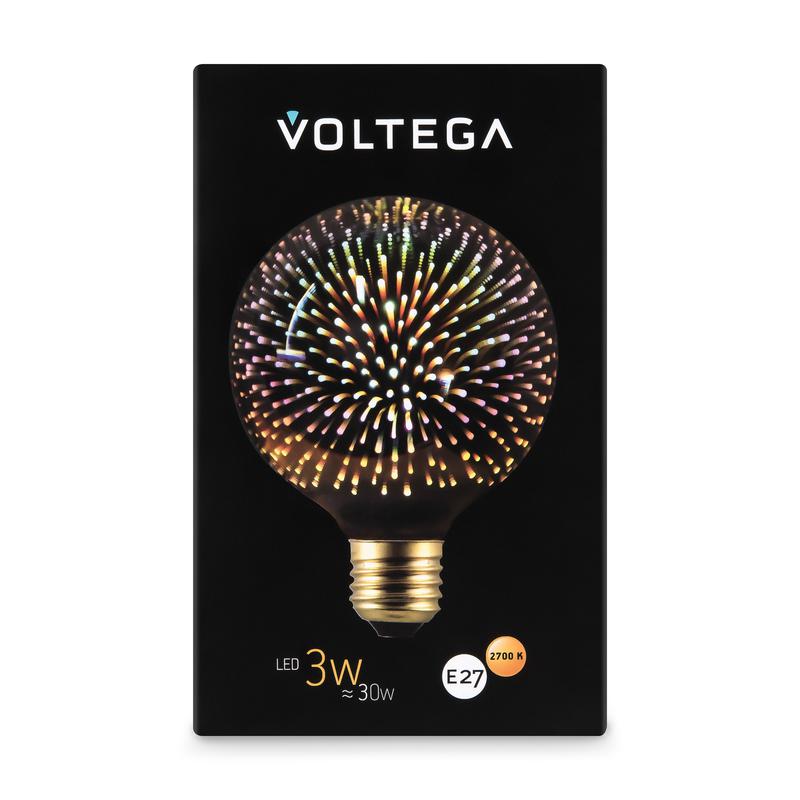 Лампа светодиодная Loft Led G95 3Вт 2700К E27 Voltega 8527 фото в каталоге от BTSprom.by