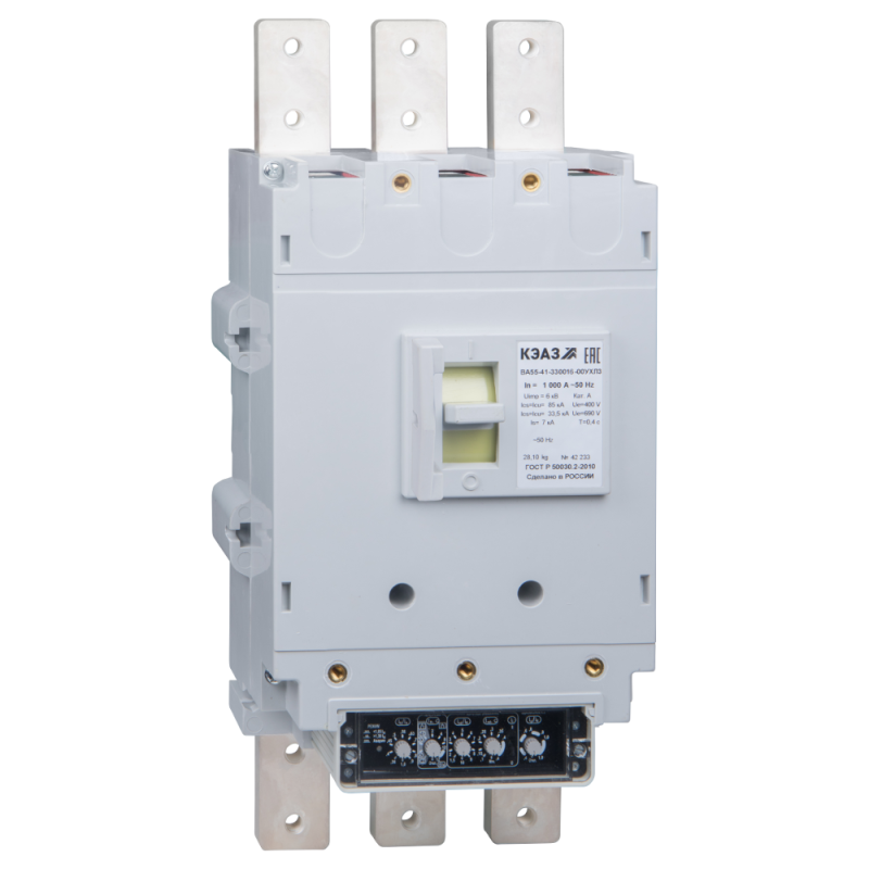 выключатель автоматический 3п 630а 55ка ва55-41-330016 ухл3 690в ac кэаз 221253 от BTSprom.by