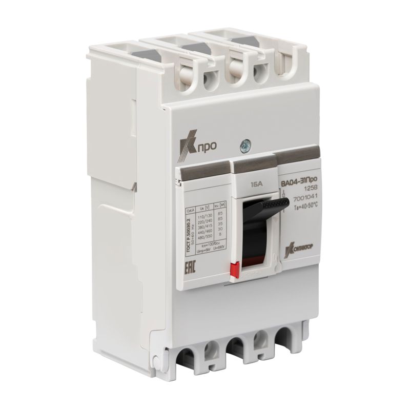 выключатель автоматический 3п 16а 36ка ва04-31 про 125в контактор 7001041 от BTSprom.by