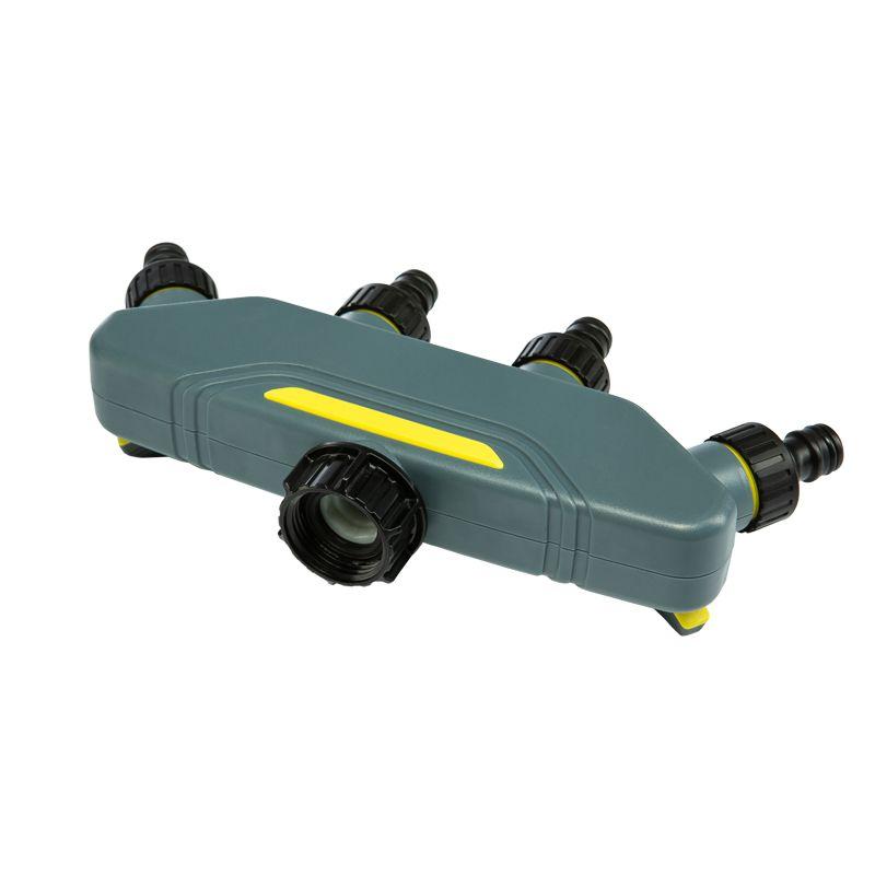  Разветвитель 4-х канальный на кран 1/2дюйм - 3/4дюйм Профи ЧЕТЫРЕ СЕЗОНА 62-0225-F фото в каталоге от BTSprom.by