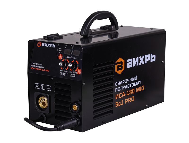 инвертор сварочный полуавтомат. иса-180 mig 5в1 pro вихрь 65/184 от BTSprom.by