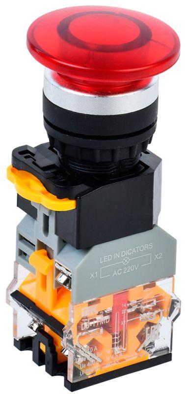 кнопка "грибок" d8-11md d22мм 1но+1нз с подсветкой красн. karat iek bbg30-11md-3-12-k04 от BTSprom.by кнопка "грибок" d8-11md d22мм 1но+1нз с подсветкой красн. karat iek bbg30-11md-3-12-k04 от BTSprom.by