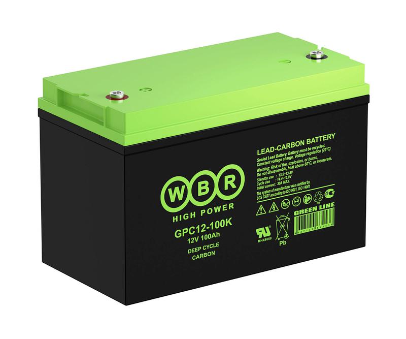  Аккумулятор тяговый 12В 100А.ч WBR GPC12-100K WBR фото в каталоге от BTSprom.by