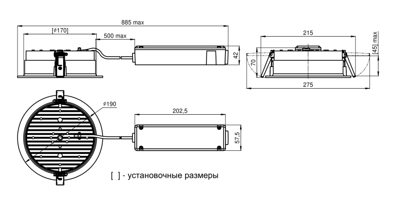  Светильник аварийный BS-DL-10-L1-LED V04 White 3000К Белый Свет a30134 фото в каталоге от BTSprom.by