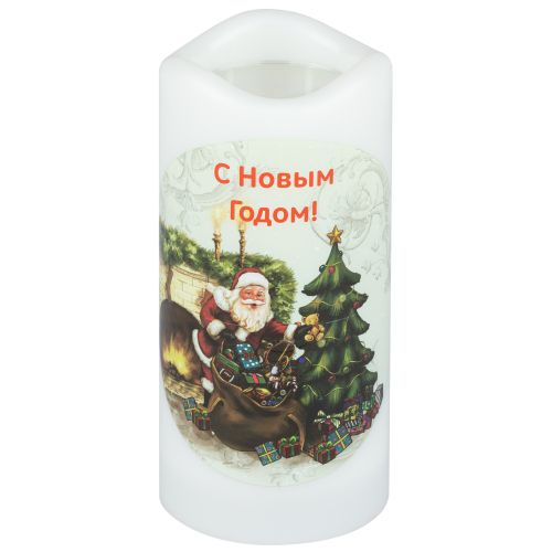  Проектор светодиодный EGNDS -SK светильник новогодний Свеча Санта теплый свет LED 3хААА 15см Эра Б0060551 фото в каталоге от BTSprom.by