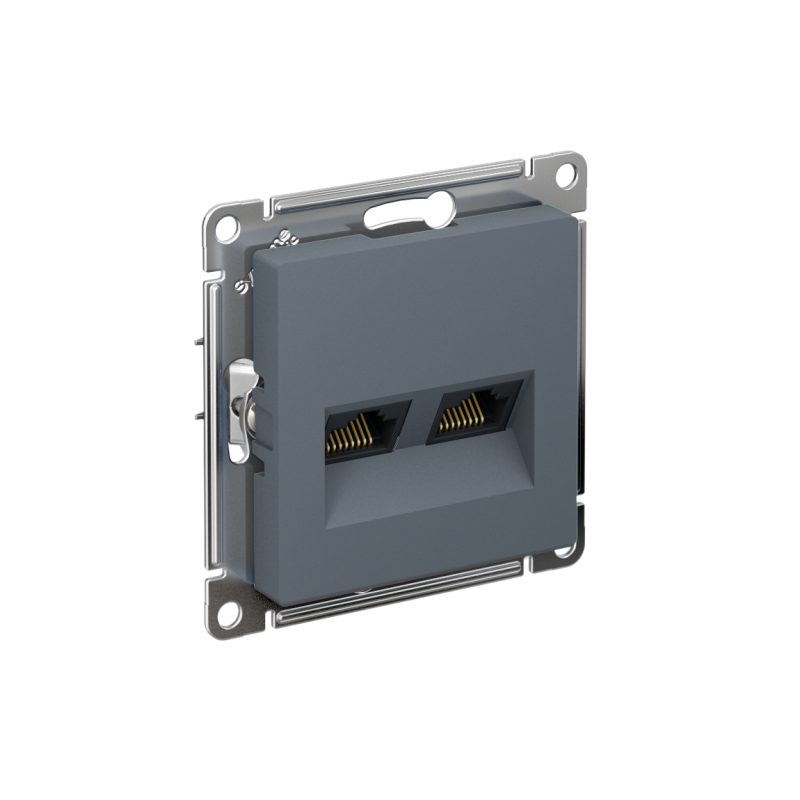 розетка компьютерная 2-м atlasdesign rj45 кат.5e механизм грифель se atn000785 от BTSprom.by
