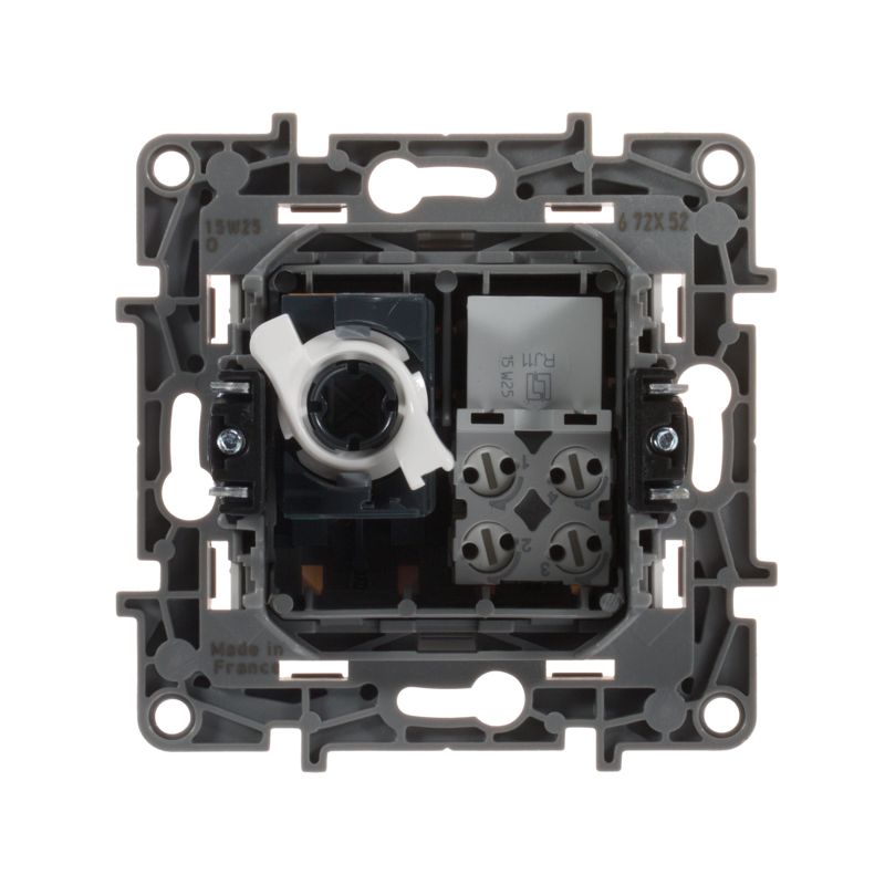  Розетка компьютерная + телефонная 2-м СП Etika RJ45 + RJ11 кат.5E UTP механизм бел. IEK 672252 фото в каталоге от BTSprom.by