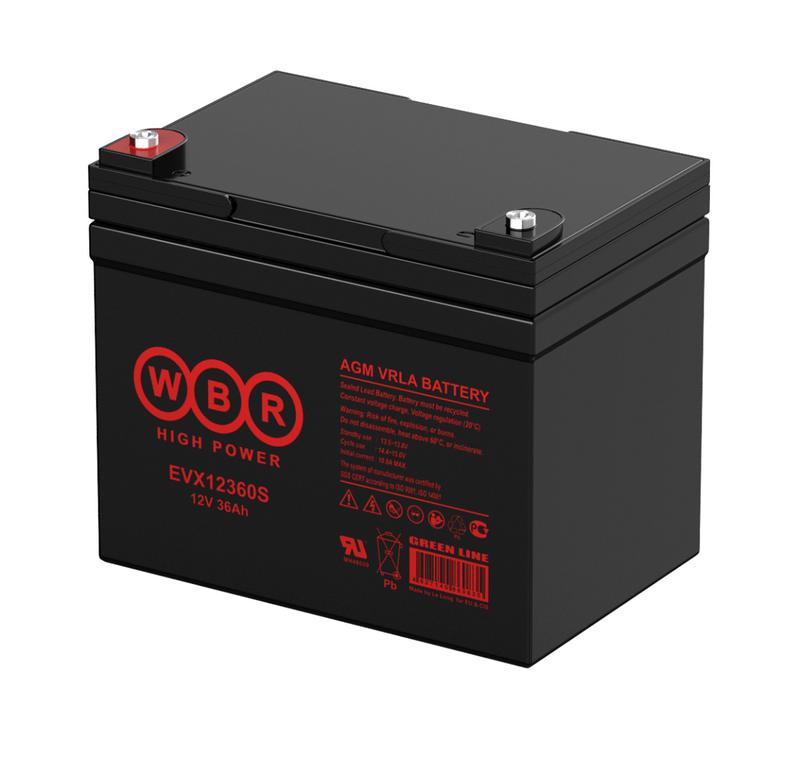 аккумулятор тяговый 12в 36а.ч wbr evx12360s wbr от BTSprom.by