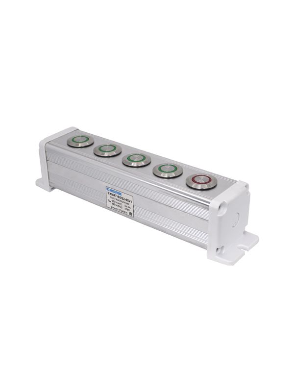 пост управления bxm47-b5/22-65у1 4 цилиндрические кнопки 1c1no1nc зел. + 1 цилиндрическая кнопка 1c1no1nc красн. электротехник et249221 от BTSprom.by