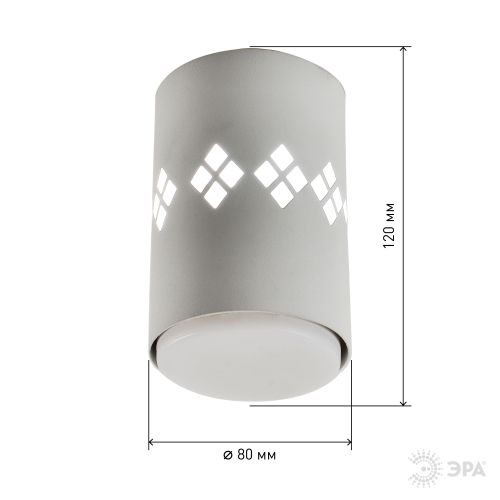  Светильник OL10 LD GX53 WH настен./потолочн. спот подсветка 1Вт бел. Эра Б0050269 фото в каталоге от BTSprom.by