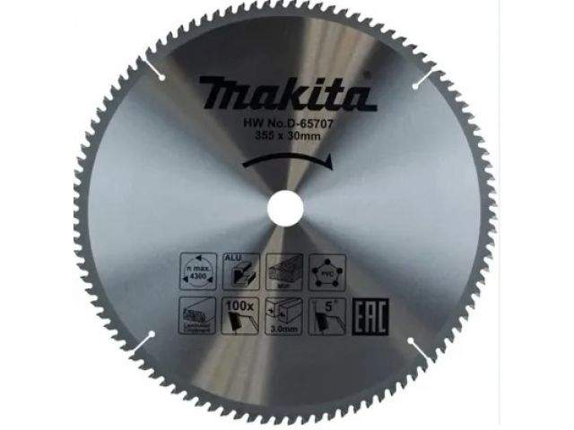 диск пильный 355х30 мм 100 зуб. по алюминию makita ( твердоспл. зуб) от BTSprom.by