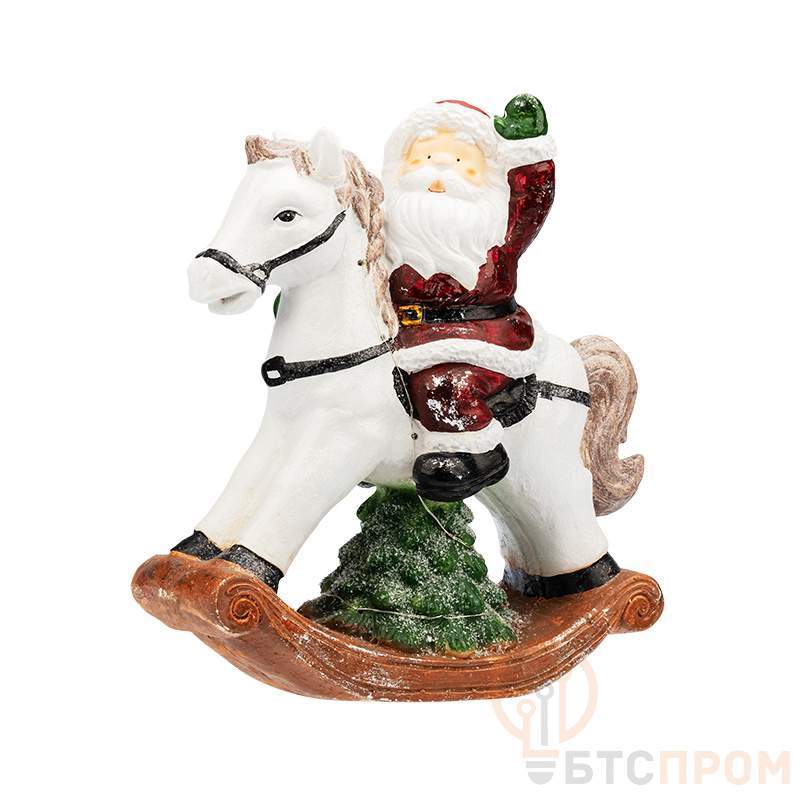  Керамическая фигурка Дед Мороз на коне 35х15х39,8 см фото в каталоге от BTSprom.by