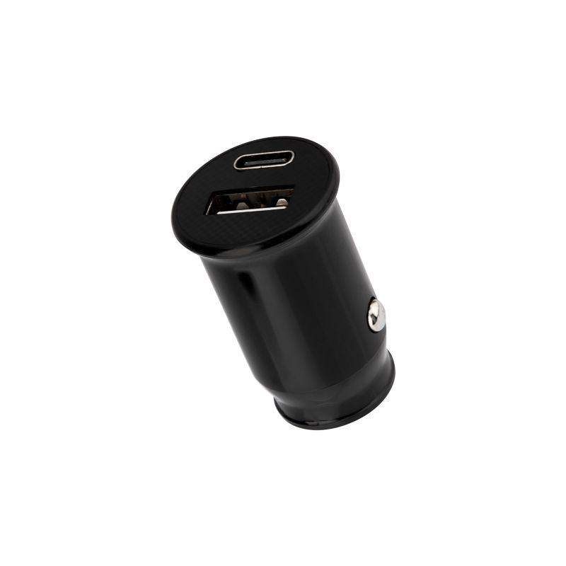 автозарядка в прикуриватель азу usb-a+usb-c 2.4а черн. rexant 18-2228 от BTSprom.by