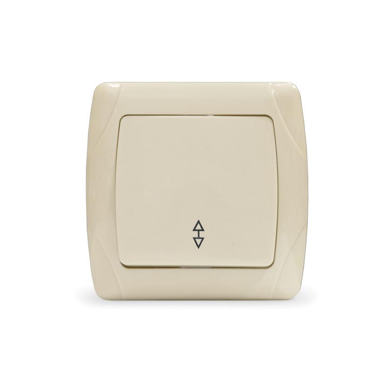 переключатель проходной 1-кл. сп маргарита 10а ip20 сл.кость (ivory) universal м0025-i от BTSprom.by