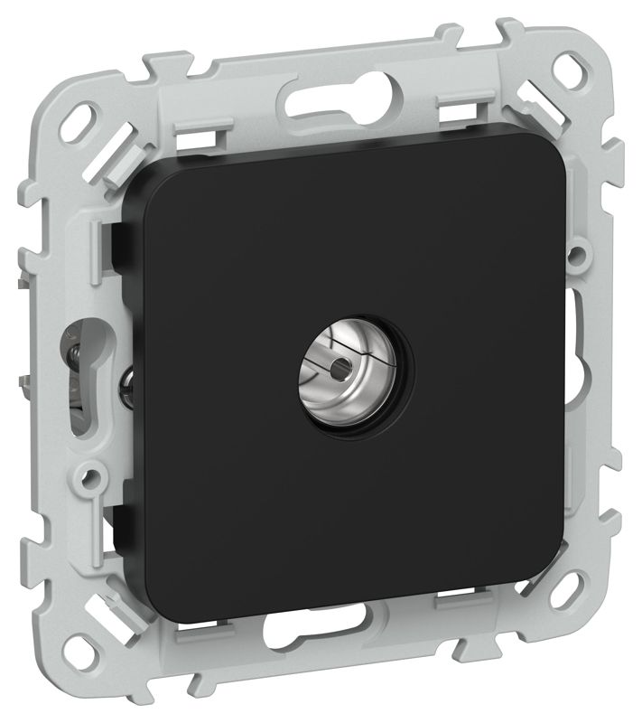 розетка телевизионная оконечная сп flite ртвм-1-1-1-флч тип m экранир. механизм черн. iek fi-a13-o-k02 от BTSprom.by