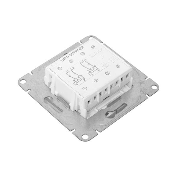  Выключатель перекрестный 2-кл. СП Эпика механизм алюм. EKF UP1-SWA-22 фото в каталоге от BTSprom.by